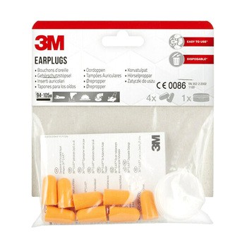 3M Earplugs 1100, zatyczki do uszu, 4 pary + pudełko