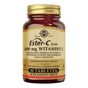Solgar Ester-C Plus 1000 mg Witaminy C, tabletki, 30 szt.
