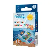 Active Plast Tattoo Ocean Fun, zestaw plastrów dla dzieci, 12 szt.