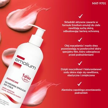Emolium Dermocare, emulsja do ciała, 400 ml