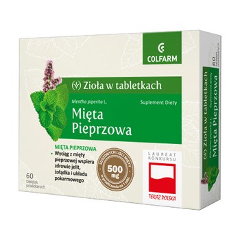 Colfarm Mięta Pieprzowa, tabletki, 60 szt.