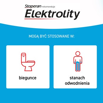 Stoperan, Elektrolity, proszek, smak truskawkowy, 7 saszetek