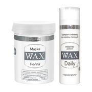Zestaw WAX, Laboratorium Pilomax, szampon oczyszczający z pokrzywą, dla włosów ciemnych, 200 ml + maska nawilżająca na wypadanie włosów niefarbowanych, 240 ml