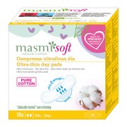 Masmi Soft, ultra cienkie bawełniane podpaski ze skrzydełkami na dzień, 10 szt.