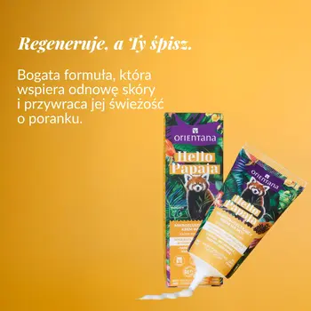 Orientana Hello Papaja, krem mikrozłuszczający, na noc, 40 ml