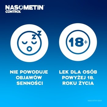 Nasometin Control, 50 mcg/dawkę, aerozol do nosa na alergię, 120 dawek