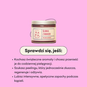 Mydlarnia 4Szpaki, Peeling cukrowy, śliwka z makiem, 250 ml