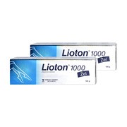 Zestaw 2x Lioton 1000, 8,5 mg/g (1000 j.m.)/g, żel, 100 g