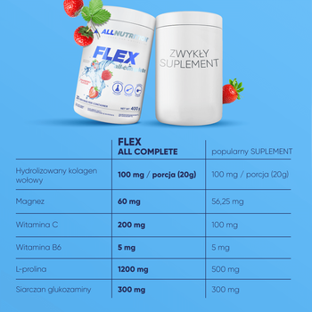 Allnutrition Flex All Complete, proszek, smak wiśniowy, 400 g