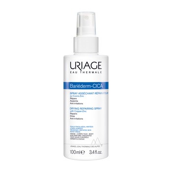 Uriage Bariederm CICA, spray osuszająco-regenerujący z Cu-Zn, 100 ml