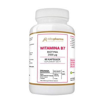 Witamina B7 Biotyna 2500 mcg, kapsułki, 60 szt.