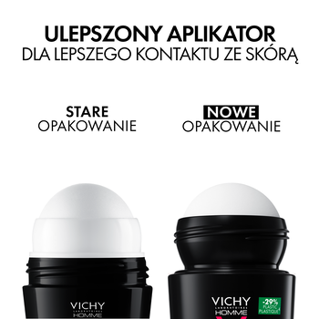 Vichy Homme, dezodorant-antyperspirant 48h, skóra wrażliwa, roll-on, 50 ml
