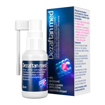 Dezaftan med, aerozol do stosowania w jamie ustnej, 30 ml