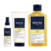 Zestaw Phyto Blond, spray rozświetlający, 150 ml + odżywka wzmacniająca, 175 ml + szampon rozświetlający, 250 ml
