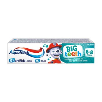 Aquafresh Big Teeth Psi Patrol, pasta do zębów, 6-8 lat, 50 ml