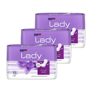 Zestaw 3 x Seni Lady, wkładki urologiczne, plus, 15 szt.