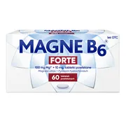 Magne B6 Forte, 100 mg+10 mg, tabletki powlekane, 60 szt.