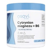 Osavi Cytrynian magnezu + B6, proszek, 250 g