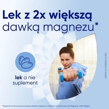 Magne B6 Forte, 100 mg+10 mg, tabletki powlekane, 60 szt.