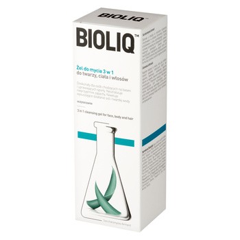 Bioliq Clean, żel do mycia 3 w 1 do twarzy ciała i włosów, 180 ml