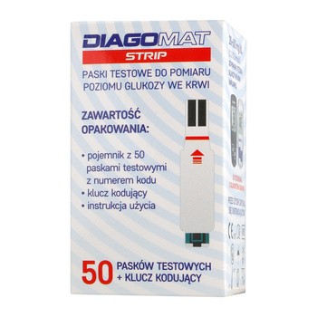 Test paskowy Diagomat Strip, 50 pasków