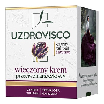 Uzdrovisco Czarny Tulipan Intense, wieczorny krem przeciwzmarszczkowy, 50 ml