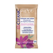 Cleanic Pure, chusteczki do higieny intymnej, 20 szt.