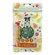 Garden Bites Fruit Blast Fruity Tonya Toothpaste, wegetariańskie przysmaki dentystyczne dla psów, S, 7,8 cm x 18 szt.