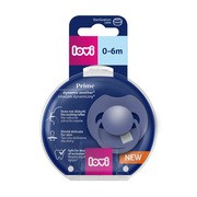 Canpol Lovi Prime, dynamiczny smoczek uspokajający silikonowy, 0-6 m Blue, 1 szt.