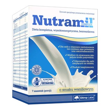 Olimp Nutramil Complex, smak waniliowy, 7 saszetek