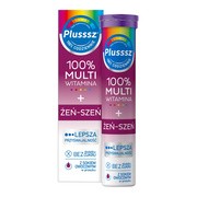 Plusssz 100% Multiwitamina + Żeń-Szeń, tabletki musujące, 20 szt.