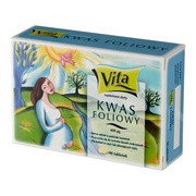 Kwas foliowy, 400 µg, tabletki, (Aflofarm), 90 szt.