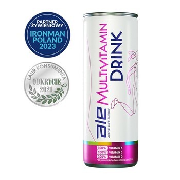 Zestaw 4x ALE Multivitamin Drink, płyn, smak gujawa i pomarańcza, 250 ml