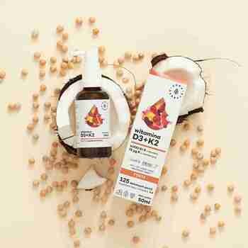 Aura Herbals Witamina D3 4000 IU + K2MK7 MCT-Oil, krople, 50 ml