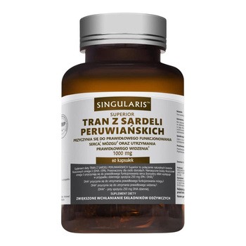 Singularis Superior Tran z sardeli peruwiańskich 1000 mg, kapsułki, 60 szt.