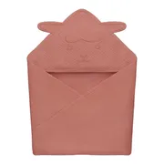 Lionelo, Muślinowy ręcznik kąpielowy, red coral, 1 szt.