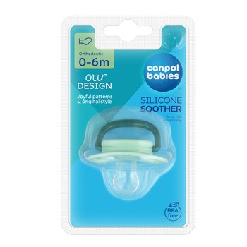 Canpol Babies, smoczek uspokajający 0-6 m anatomiczny TOYS, 1 szt.