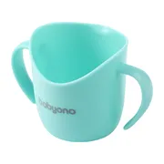 BabyOno Flow, ergonomiczny kubek treningowy dla dzieci, miętowy, 1 szt.