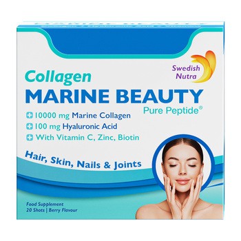 Swedish Nutra Collagen Marine Beauty, płyn, 25 ml x 20 szt.