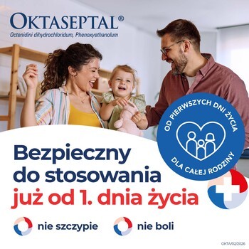 Oktaseptal, (0,10 g+2,00 g)/100 g, aerozol na skórę, 30 ml