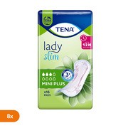 Zestaw 8 x TENA Lady Slim Mini Plus, specjalistyczne podpaski, 16 szt.