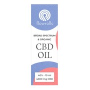 Flowrolls, Olejek konopny, Broad Spectrum CBD 40%, 10 ml