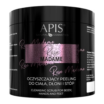 Apis Rose Madame, oczyszczający peeling do ciała, dłoni i stóp, 700 g