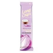 Long Chips Sour Cream & Onion, chipsy ziemniaczane o smaku śmietany z cebulką, 75 g