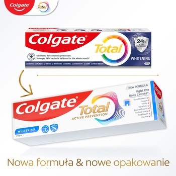 Colgate Total Whitening, wybielająca pasta do zębów, 75 ml