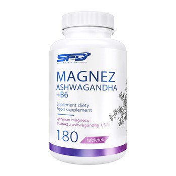 SFD, Magnez Ashwagandha + B6, tabletki, 180 szt.