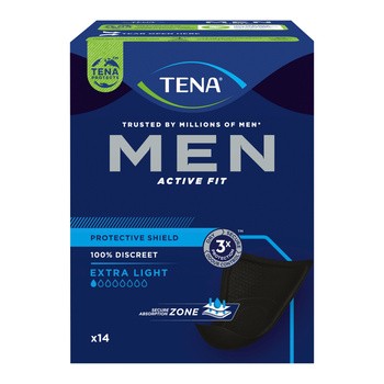 TENA Men Extra Light, wkłady anatomiczne, 14 szt.