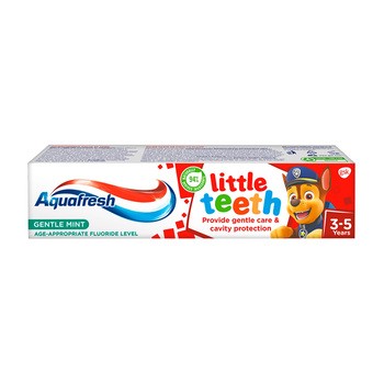 Aquafresh Little Teeth, pasta do zębów, Psi Patrol dla dzieci w wieku 3-5 lat, 50 ml