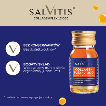 Zestaw Salvitis Collagen Flex 12000, płyn, 30 ml x 60 szt.