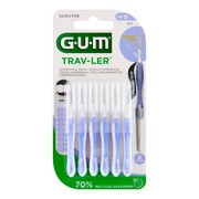 Gum Trav-Ler, szczoteczka międzyzębowa, 0,6 mm, wrzosowa, 6 szt.